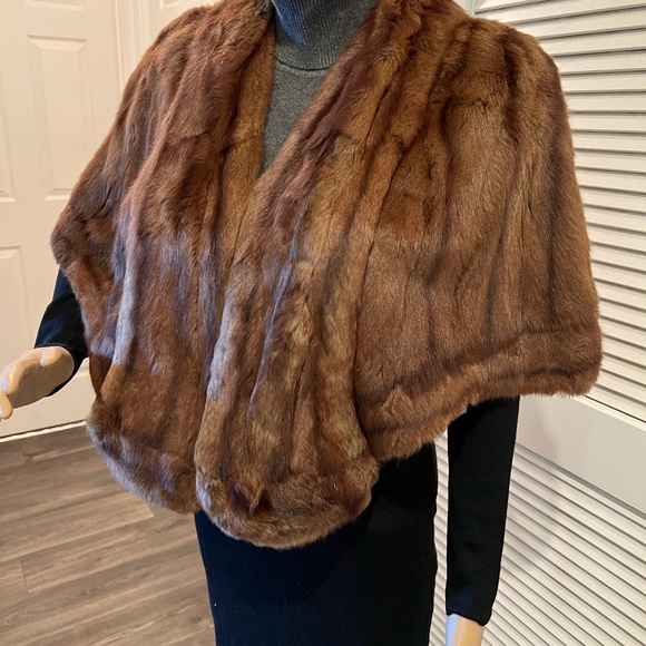 Genuine Mink Fur stole Vntg/ no offers - Picture 4 of 9